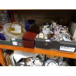 Two boxes of mixed China and glass including masons ware etc.