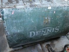 Vintage green painted Dennis lawnmower bucket