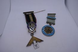 1825 St Johns Lodge silver Masonic medal Regiment No 348 gilt 1944 old Boltonians Lodge No 5814 ex.