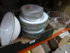 Selection of Noritake part dinner service, and glassware