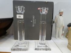 A pair of Waterford crystal Metropolitan 10 inch candlesticks