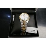 Boxed Seiko gents wristwatch