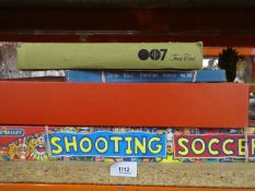 Vintage board games including New game of Skill James Bond box