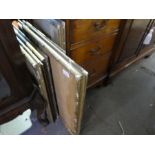 Eight old gilt picture frames