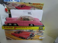 Lady Penelope's Dinky FAB1 model car, in reproduction box