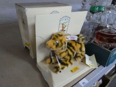 A Steiff model of Tigger with box