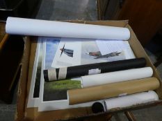 A small quantity of Military prints, some pencil signed