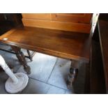 Vintage oak draw leaf table