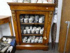 A late 19th Century Walnut Pier Cabinet having inlaid decoration (79cm).