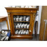 A late 19th Century Walnut Pier Cabinet having inlaid decoration (79cm).