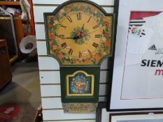 Modern Wall hanging clock decorated in barge style.