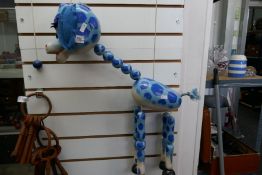Large Pelham puppet with articulated legs as a giraffe