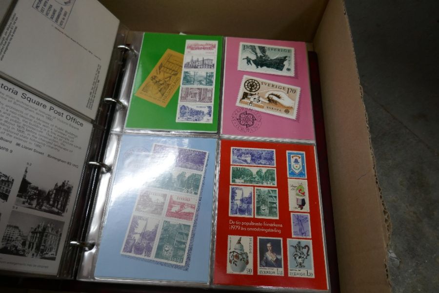 Box of Post Office cards in albums and some loose - Image 7 of 9