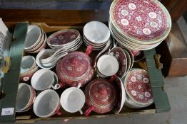 A tray of Chinese teaware and similar, 20th century