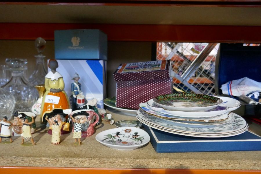 A selection of vintage china and figures etc, including small Royal Doulton Toby jugs, etc - Image 5 of 8