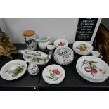 A quantity of Portmeirion pottery including Pomona items