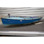 Remote Control model sailing dinghy, complete with sails and all internal workings 116cm (no control