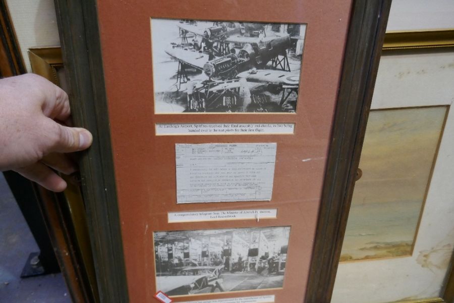 An early 20th century watercolour of beach scene and sundry pictures - Image 5 of 7