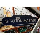 Stationmaster sign