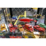 A selection of play worn die-cast vehicles to include Dinky, Matchbox and Sutcliffe Under-Wunda Subm