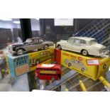 Corgi 224 Bentley, Dinky Rolls Royce and another