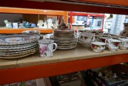 Quantity of Royal Albert 'Old Country Roses', tea and dinnerware approx 65 pieces. gilding worn