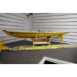Remote Control model Yacht, very good quality build with all internal workings, sail and stand, 157c