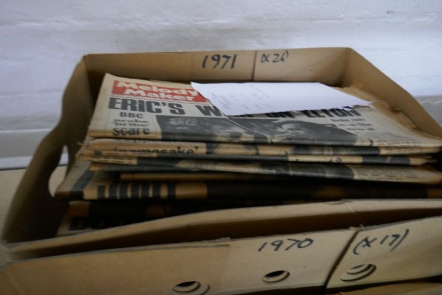 A quantity of Rolling Stones music papers from 1971, 1972 and 1973. 3 boxes of melody maker papers 1 - Image 2 of 4