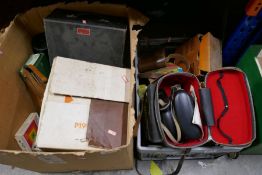 Box of photograph equipment