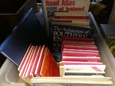 Box containing maps, Atlas, etc and Ordnance Survey examples