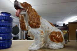 An impressive large figure of a King Charles Spaniel