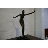 Deco bronze figure