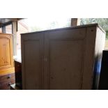 Vintage distressed cream painted housemaid's cupboard