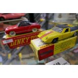 Dinky 218 Lotus Europa and Dinky 187 VW Karmann Ghia in original boxes