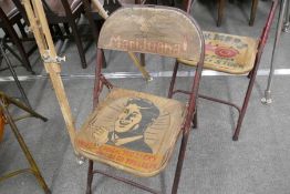 Painted folding chair