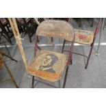 Painted folding chair