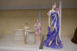 A Royal Worcester Ltd Edit figure of Spirit of Sumer and sundry