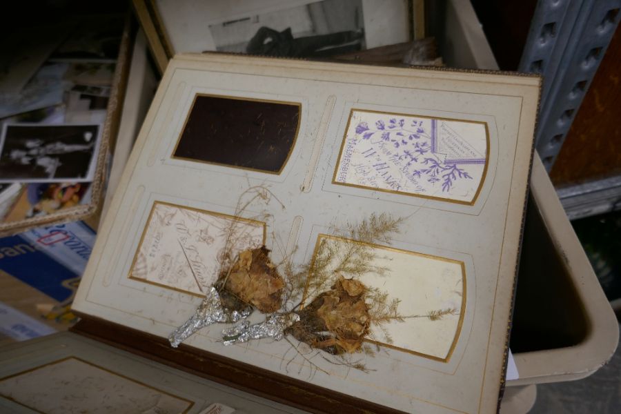 Two boxes ephemera to include photographs, postcards books, papers etc - Image 5 of 5