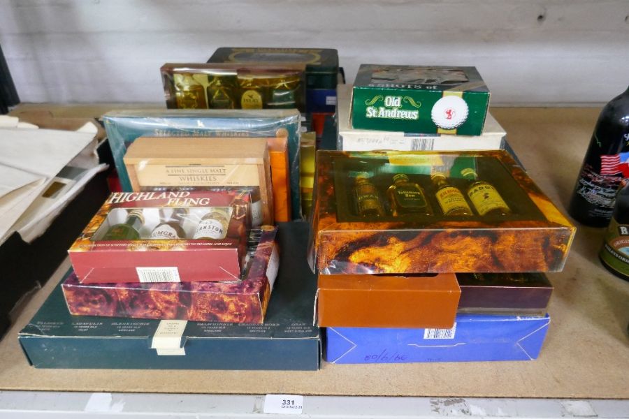 A quantity of boxed sets of Scottish and Irish whisky