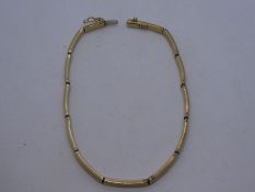 9ct yellow gold bracelet, 20cm 4.5g approx, marked 9ct