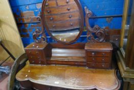 A Victorian mahogany Duchess dressing table