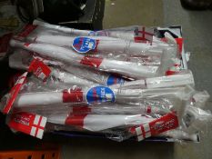 Box of England car flags.