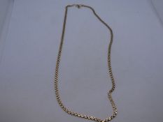 9ct yellow gold 'S' design neck chain, marked 375, 48cm, 8g approx.