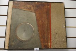 H. Borneman; a smaller abstract oil, also signed, 51 x 41 cms