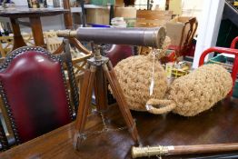 Telescope on table stand