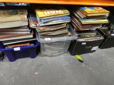 Three boxes of annuals, books and similar