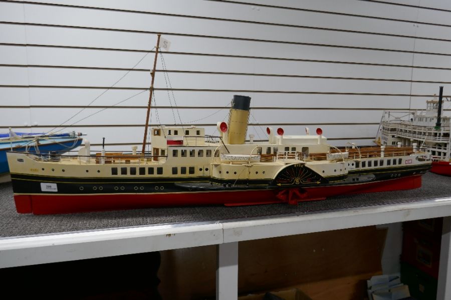 Remote Control model Paddle Steamer "Ryde Ferry" of very good detail, complete with all internal wor