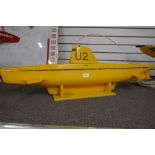 Remote Control Submarine model, good quality with internal workings, 110cm (no controller)