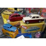 Three Dinky vehicles some repro boxes