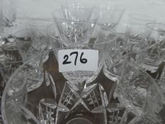 A quantity of mainly drinking glasses by Stuart and others